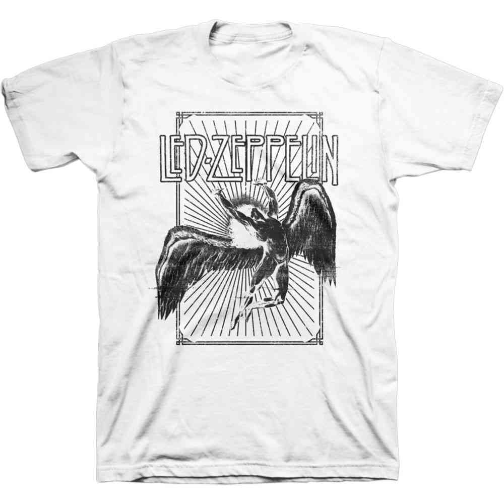 Led Zeppelin - Icarus Burst Heren Tshirt - Wit